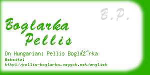 boglarka pellis business card